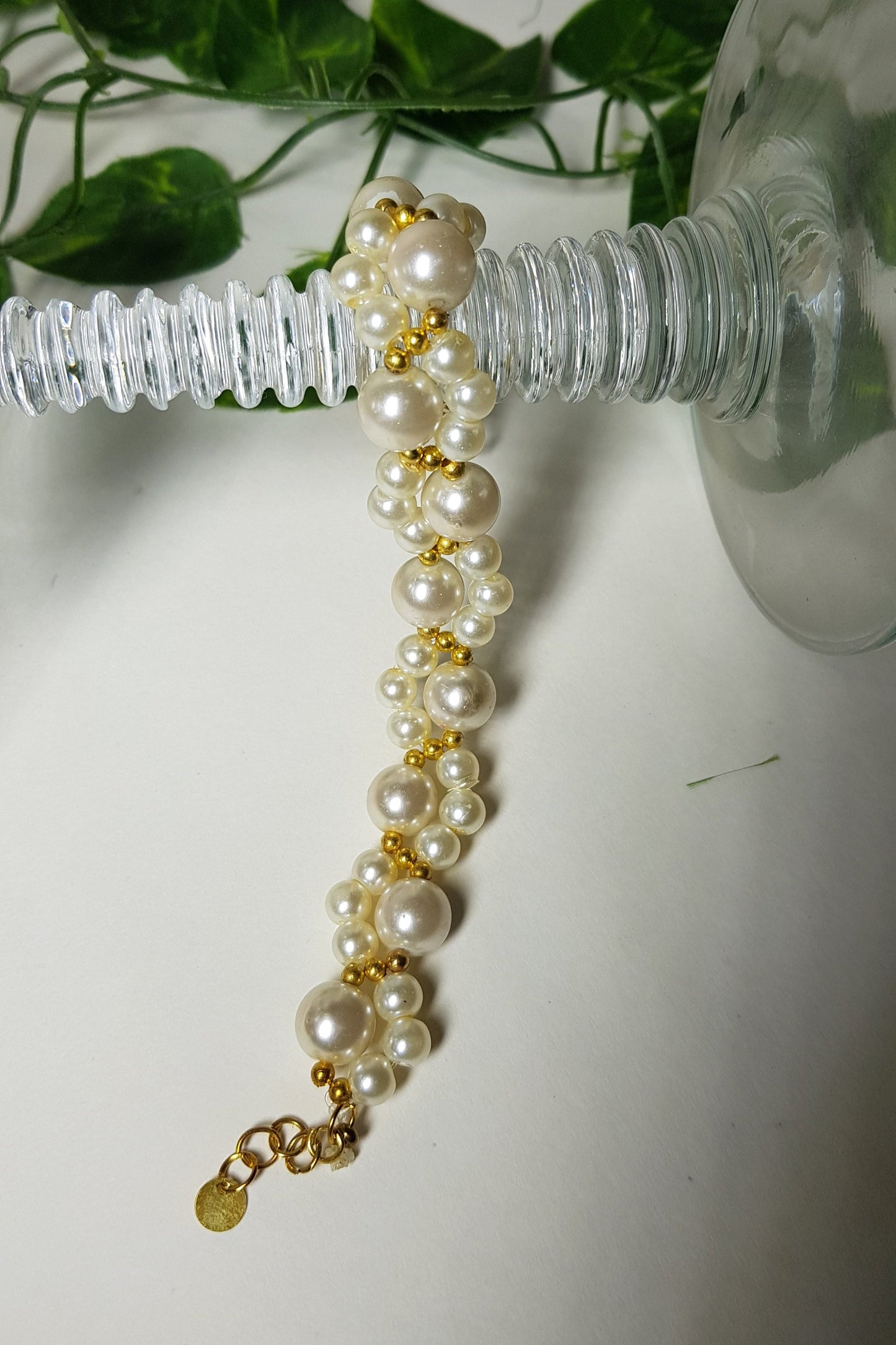 Vintage Pearl Elegance Bracelet